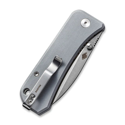 WE KNIVES Banter Thumb Stud Knife Gray G10 Handle (2.9" CPM S35VN Blade) - 2004E - timberknives.com
