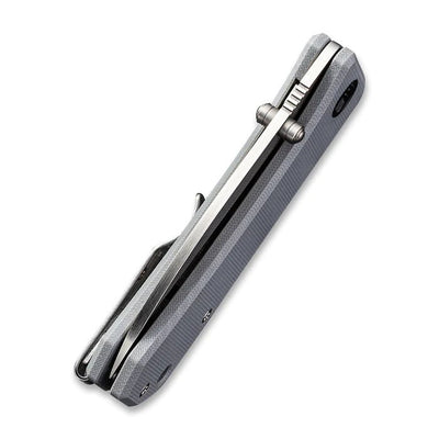 WE KNIVES Banter Thumb Stud Knife Gray G10 Handle (2.9" CPM S35VN Blade) - 2004E - timberknives.com