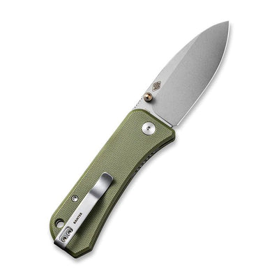 We Knives Banter Thumb Stud Knife Green G10 Handle (2.9" CPM S35VN Blade) - 2004D - timberknives.com