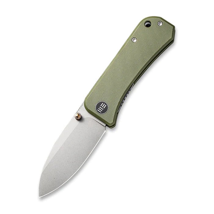We Knives Banter Thumb Stud Knife Green G10 Handle (2.9" CPM S35VN Blade) - 2004D - timberknives.com