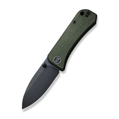 WE KNIVES Banter Thumb Stud Knife Green Micarta Handle (2.9" CPM S35VN) - 2004J - timberknives.com