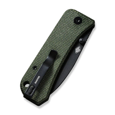 WE KNIVES Banter Thumb Stud Knife Green Micarta Handle (2.9" CPM S35VN) - 2004J - timberknives.com