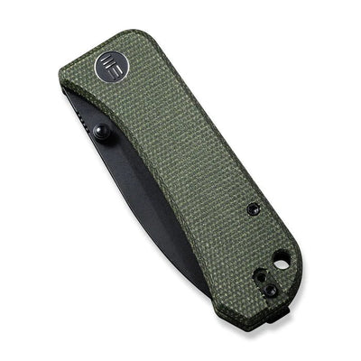 WE KNIVES Banter Thumb Stud Knife Green Micarta Handle (2.9" CPM S35VN) - 2004J - timberknives.com