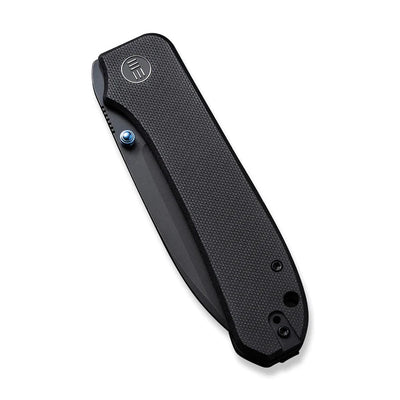 WE KNIVES Big Banter Thumb Stud Knife Black G10 Handle (3.69" Black Stonewashed CPM 20CV) WE21045 - 1 - timberknives.com
