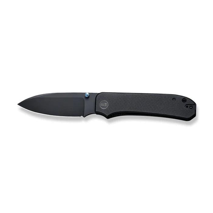 WE KNIVES Big Banter Thumb Stud Knife Black G10 Handle (3.69" Black Stonewashed CPM 20CV) WE21045 - 1 - timberknives.com