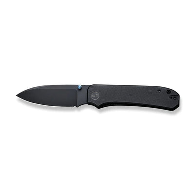 WE KNIVES Big Banter Thumb Stud Knife Black G10 Handle (3.69" Black Stonewashed CPM 20CV) WE21045 - 1 - timberknives.com