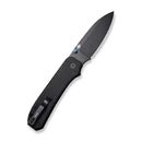 WE KNIVES Big Banter Thumb Stud Knife Black G10 Handle (3.69" Black Stonewashed CPM 20CV) WE21045 - 1 - timberknives.com