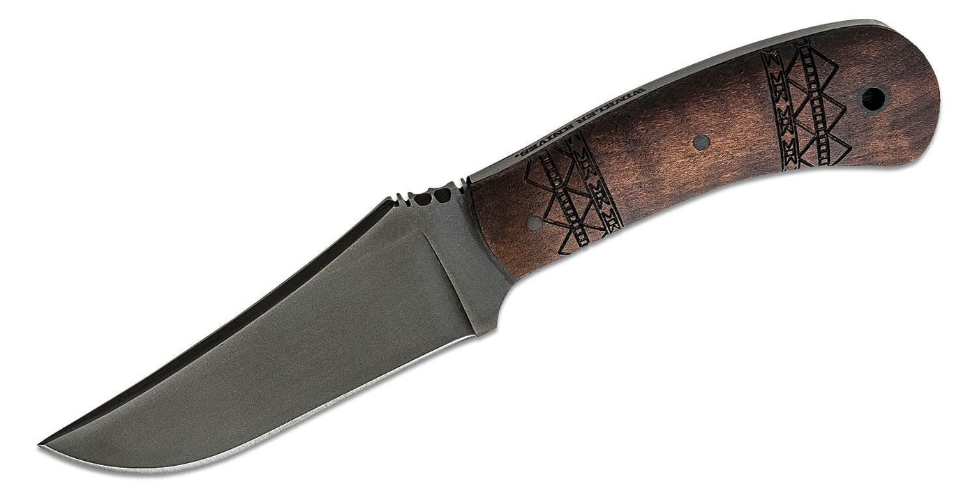 Winkler Knives WK II Blue Ridge Hunter Fixed Blade Tribal Maple (4.1" Black) - timberknives.com