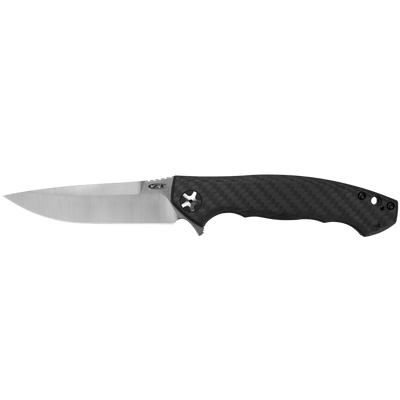Zero Tolerance 0452CF Flipper Folding Knife Carbon Fiber (4.1" Satin) Sinkevich ZT - Model 0452CF - timberknives.com
