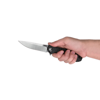 Zero Tolerance 0452CF Flipper Folding Knife Carbon Fiber (4.1" Satin) Sinkevich ZT - Model 0452CF - timberknives.com