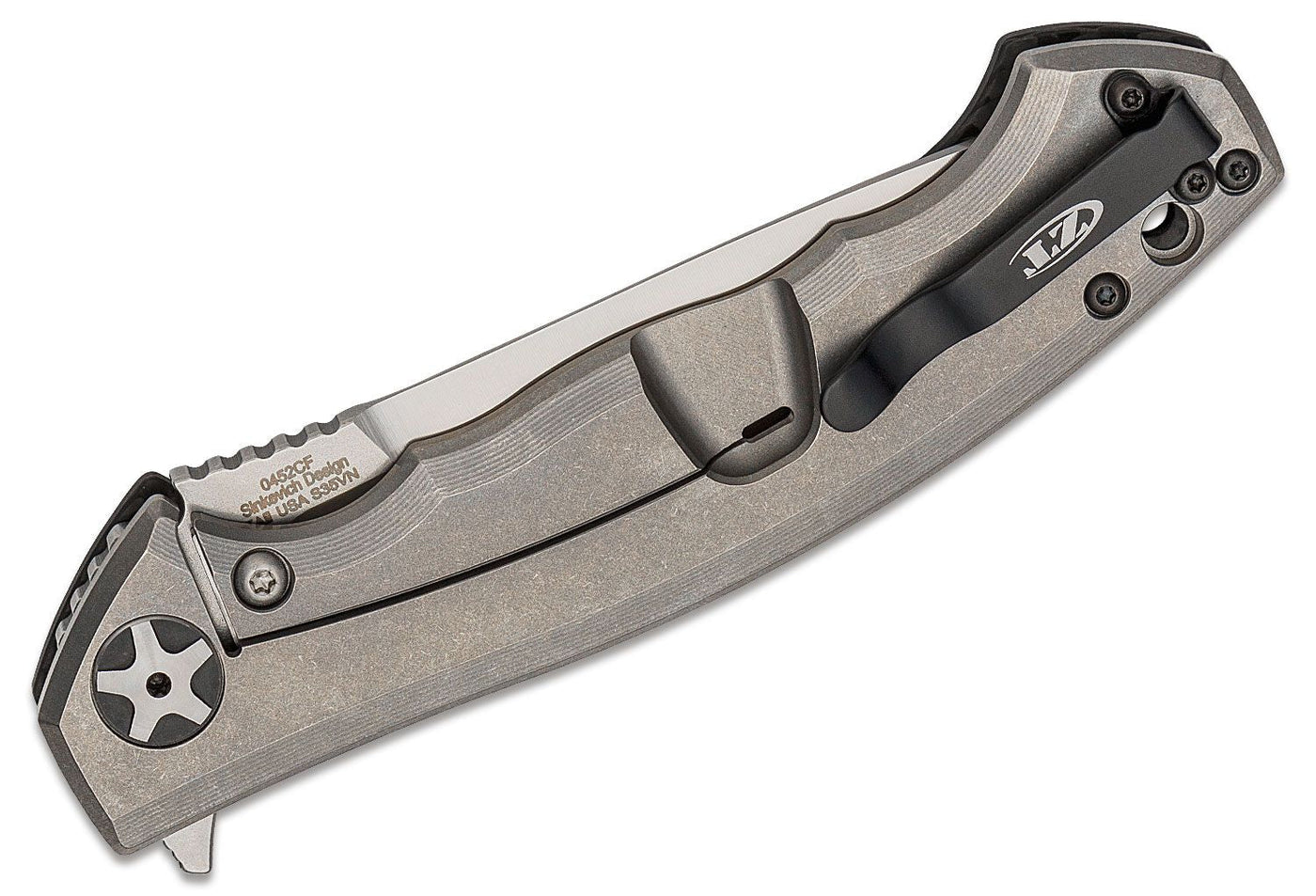 Zero Tolerance 0452CF Sinkevich Flipper Knife Carbon Fiber (4.1" Satin) ZT - timberknives.com