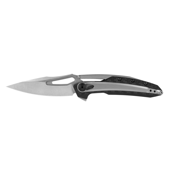 Zero Tolerance 0990 Frame Lock Folding Pocket Knife Carbon Fiber (3.25" Stonewash) ZT - Model 0990 - timberknives.com