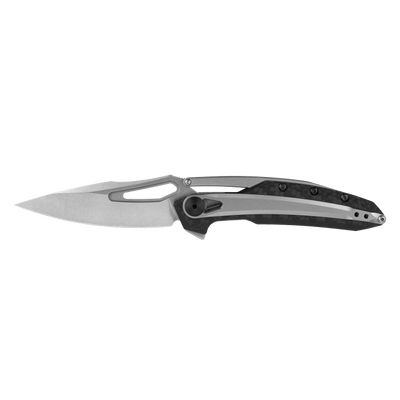 Zero Tolerance 0990 Frame Lock Folding Pocket Knife Carbon Fiber (3.25" Stonewash) ZT - Model 0990 - timberknives.com
